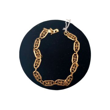 Pulsera de eslavon abanico en oro de primera ley 510x510